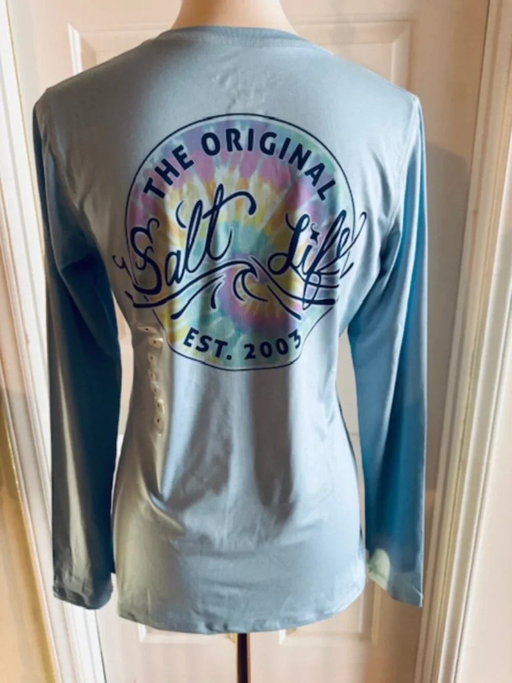 NWT Salt Life SLX UVapor Performance Swim Top • UV 30 • Blue Sz M - Picture 5 of 7